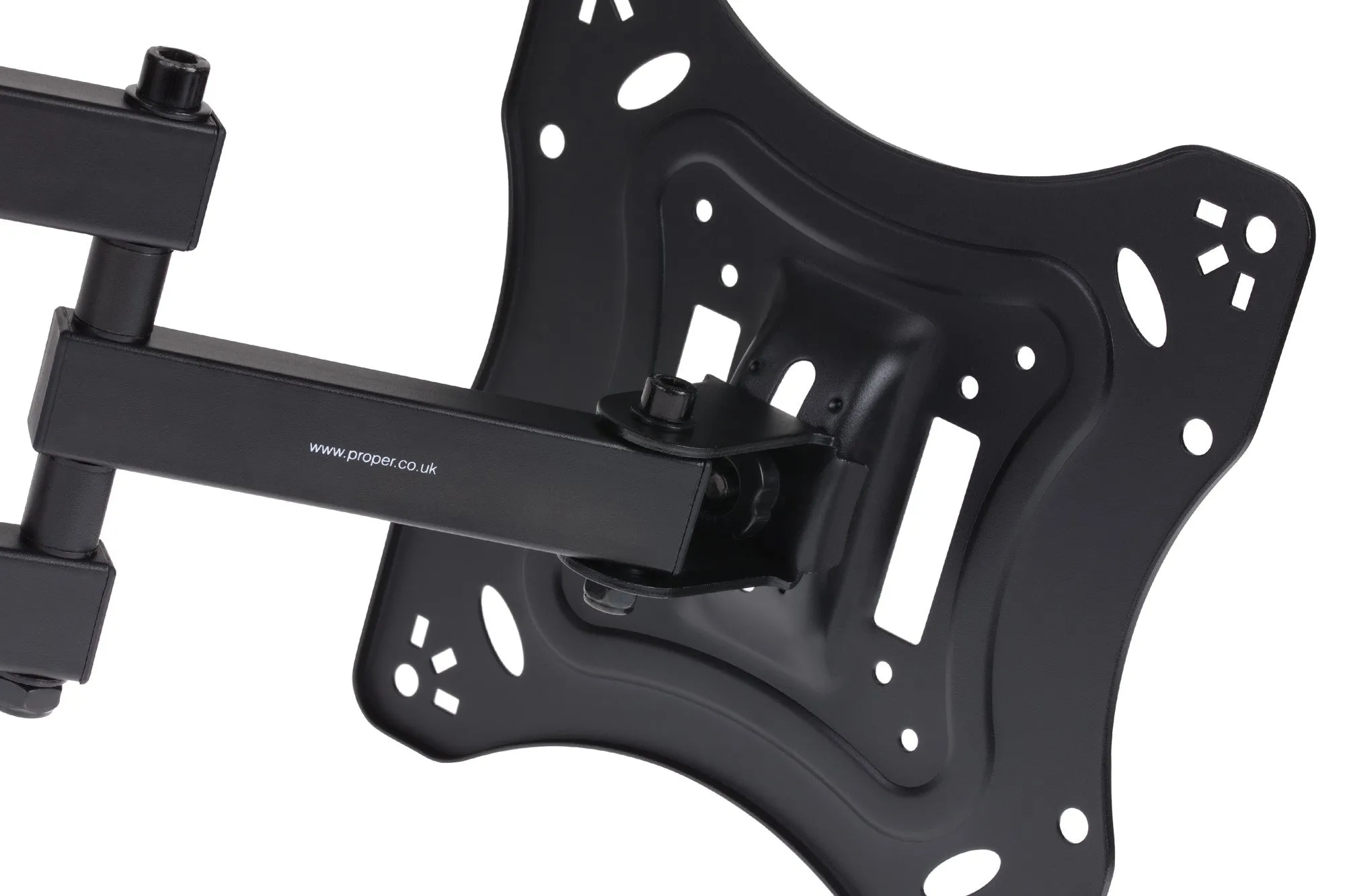 Heavy Duty Swing Arm TV Wall Bracket 23" 24" 28" 32" 37" 40" 42" 43" 46" 50" 55" Tilt 20° VESA Max 400x400 Black