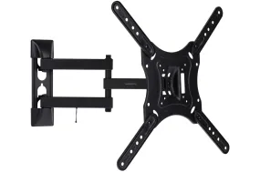 Heavy Duty Swing Arm TV Wall Bracket 23" 24" 28" 32" 37" 40" 42" 43" 46" 50" 55" Tilt 20° VESA Max 400x400 Black