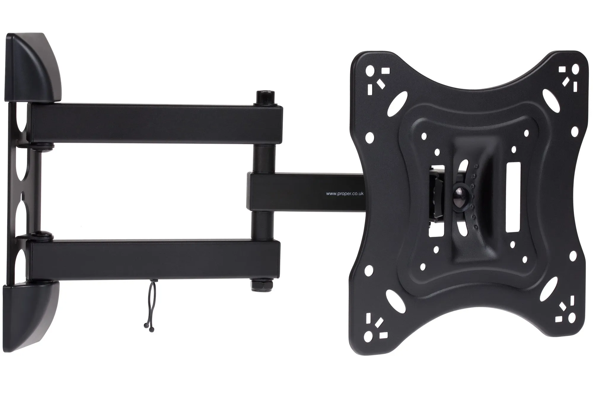 Heavy Duty Swing Arm TV Wall Bracket 23" 24" 28" 32" 37" 40" 42" 43" 46" 50" 55" Tilt 20° VESA Max 400x400 Black