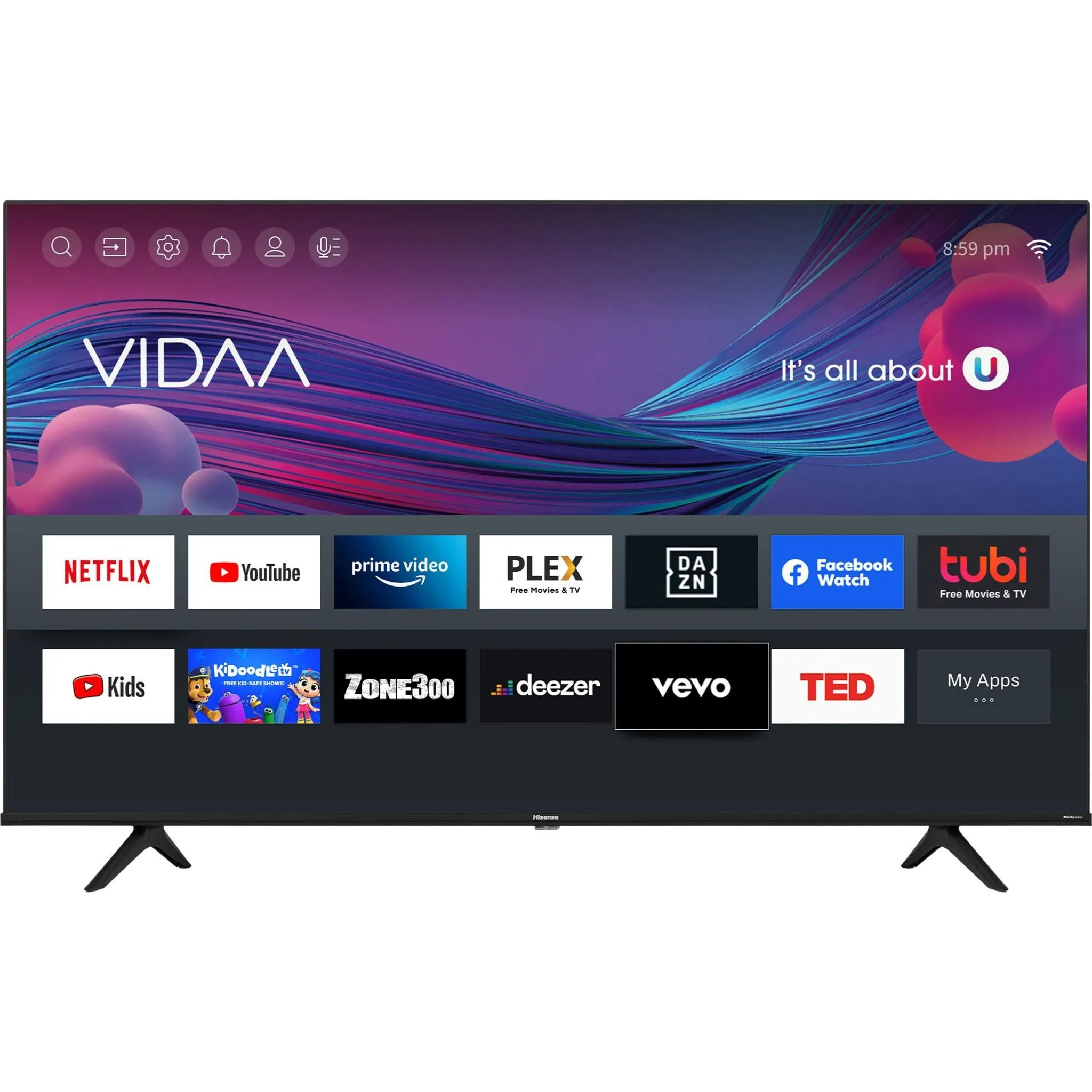 Hisense 55 4K UHD SMART (55A60GV) - Black
