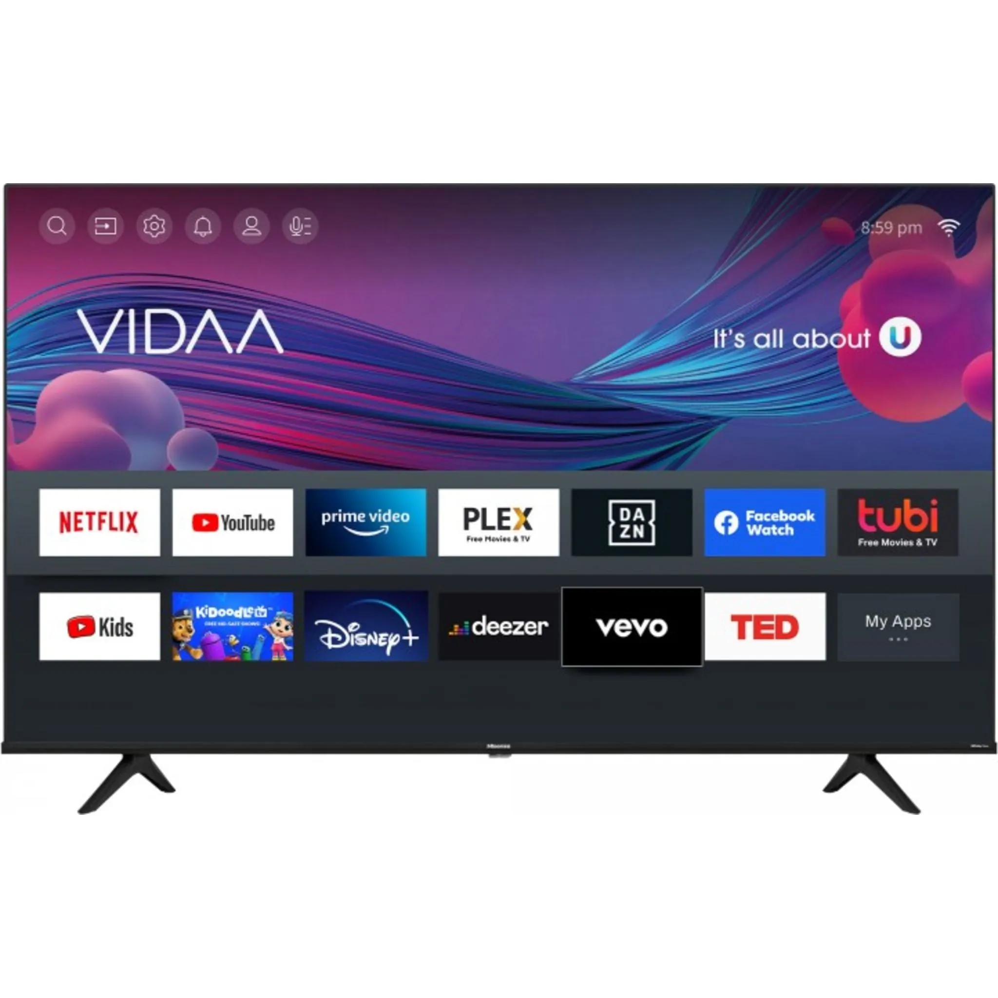 Hisense 55 4K UHD SMART (55A60GV) - Black