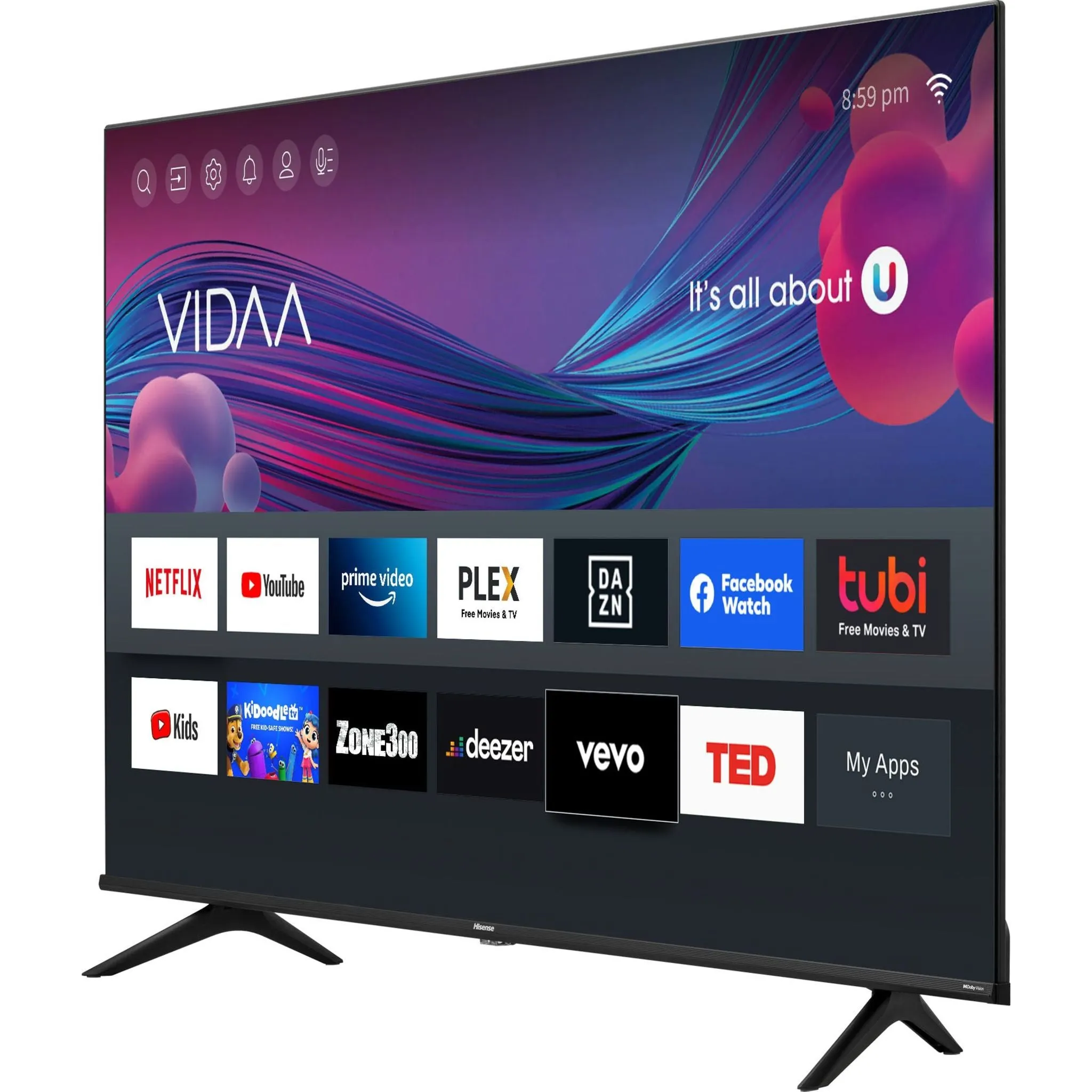 Hisense 65 4K UHD SMART (65A6GV) - Black