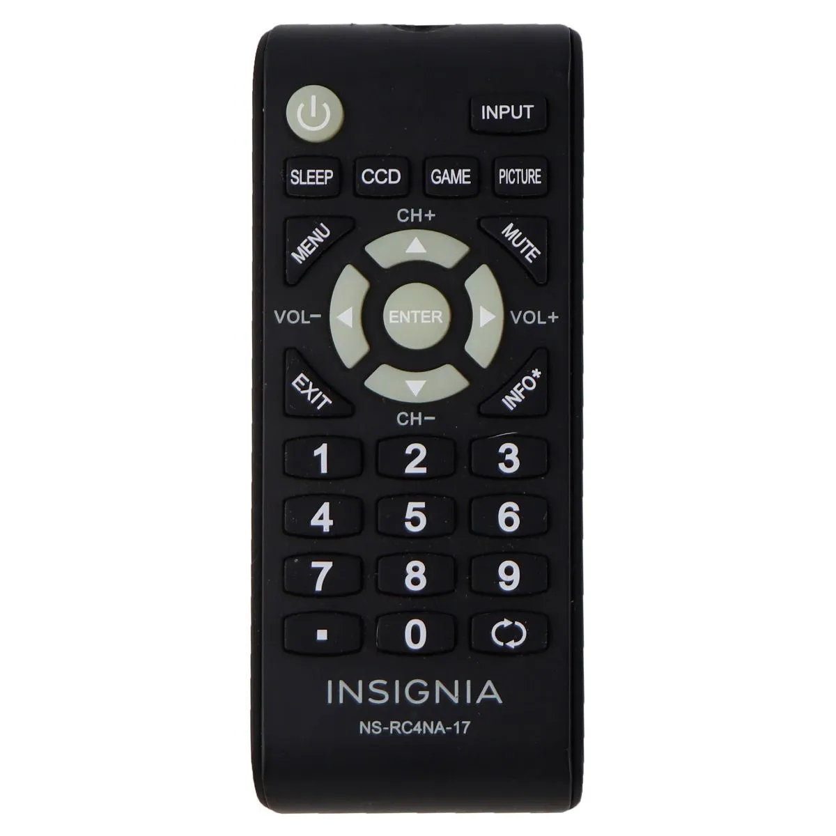 Insignia Remote (NS-RC4NA-17) for Select Insignia TVs - Black