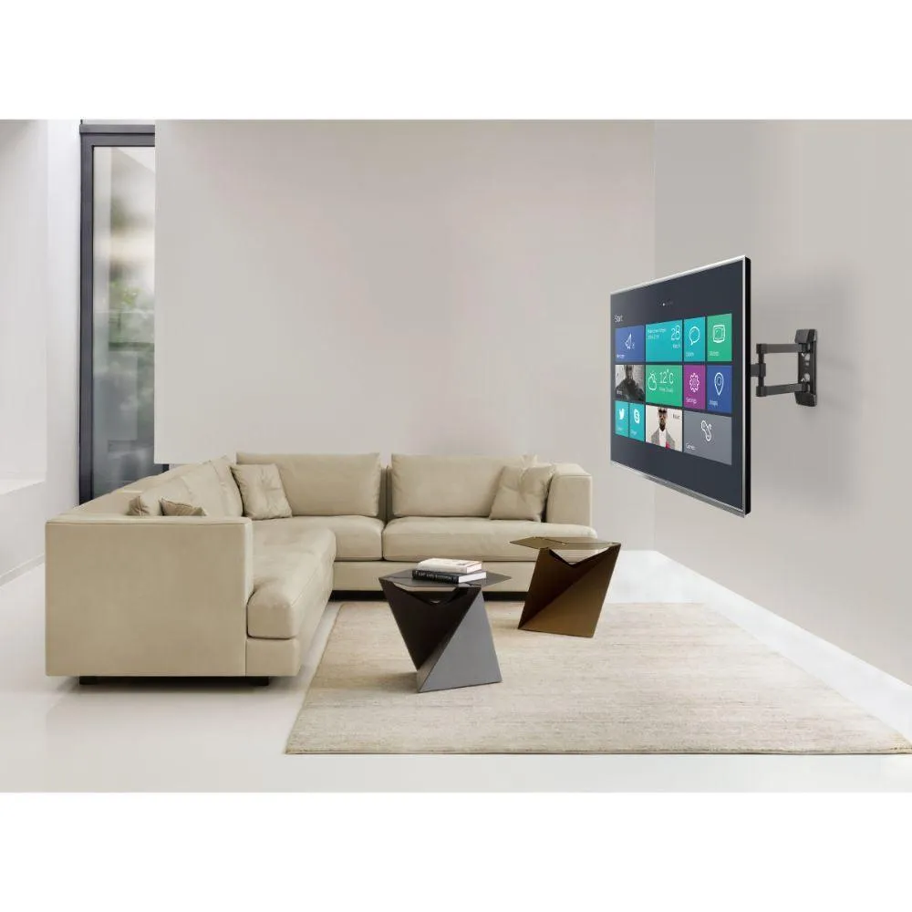 iTech Double Arm Wall Mount TV Bracket for 26" to 43" TVs - Black | LCD523B
