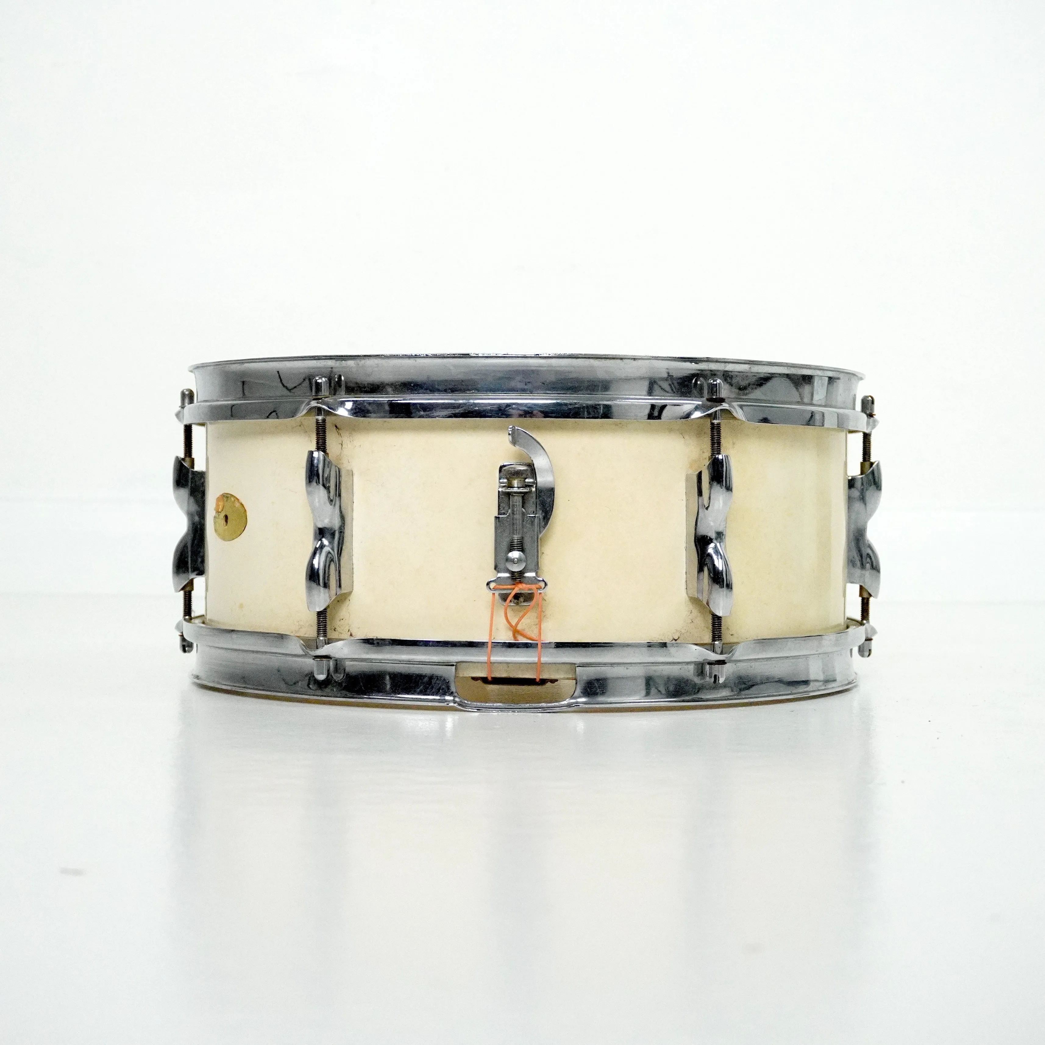 John & Sons 14” x 5” Broadway Snare Drum in White