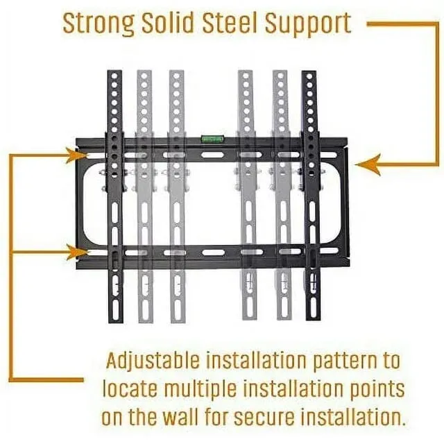 Koramzi Tilt TV Wall Mount Bracket for 26-55" TV with 6 Ft. HDMI Cable