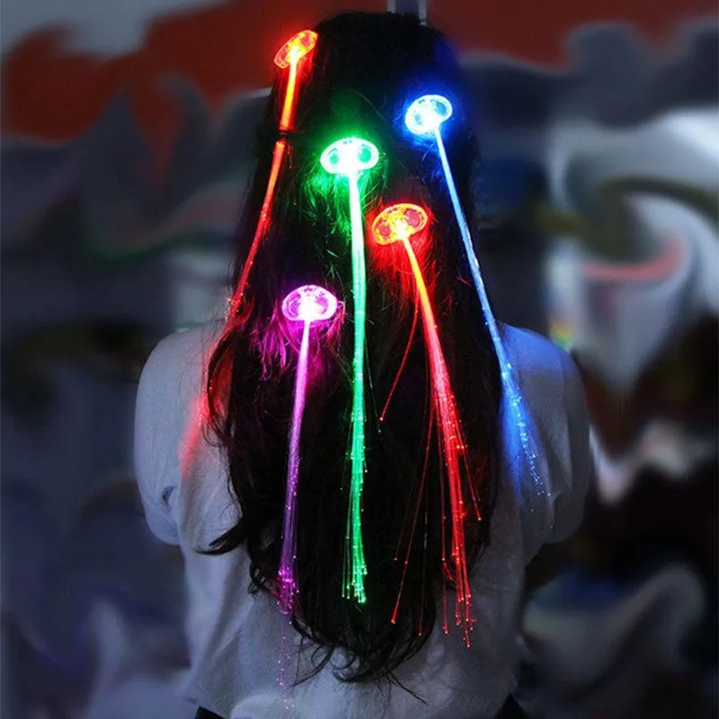 LED Fibre Optic Hair Extensions - Flash Braids