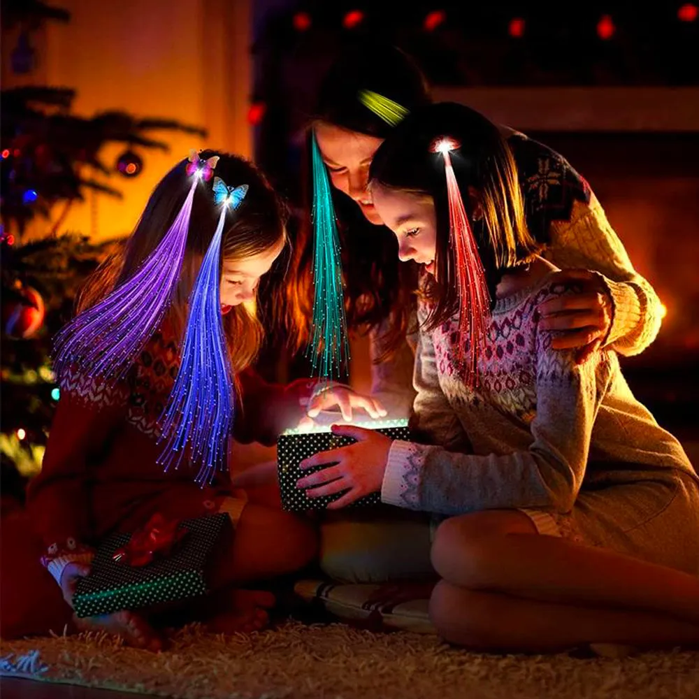 LED Fibre Optic Hair Extensions - Flash Braids