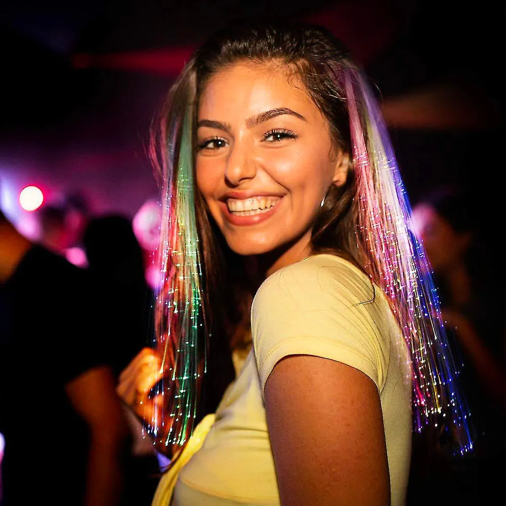 LED Fibre Optic Hair Extensions - Flash Braids