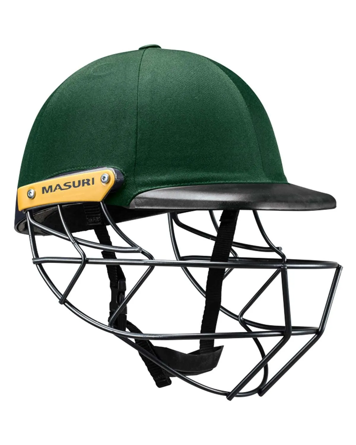 Masuri C Line Plus Stainless Steel Cricket Batting Helmet - Green - Senior