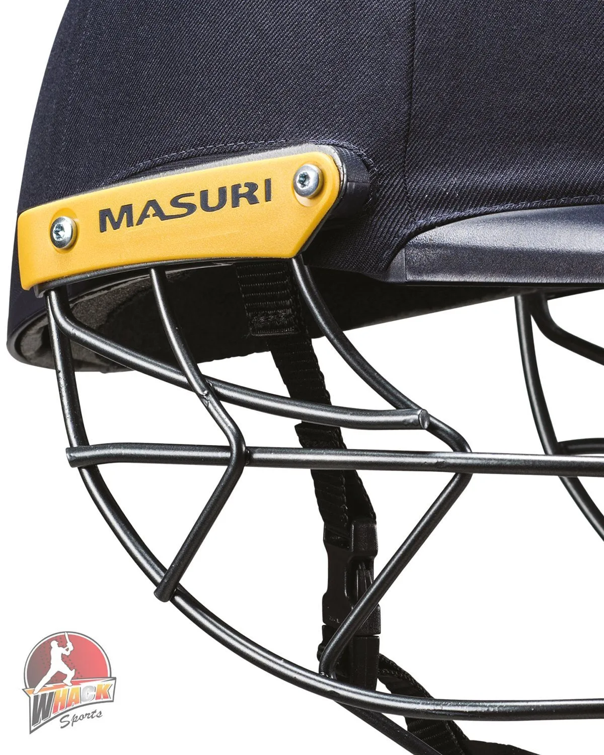 Masuri C Line Plus Stainless Steel Cricket Batting Helmet - Red - Senior