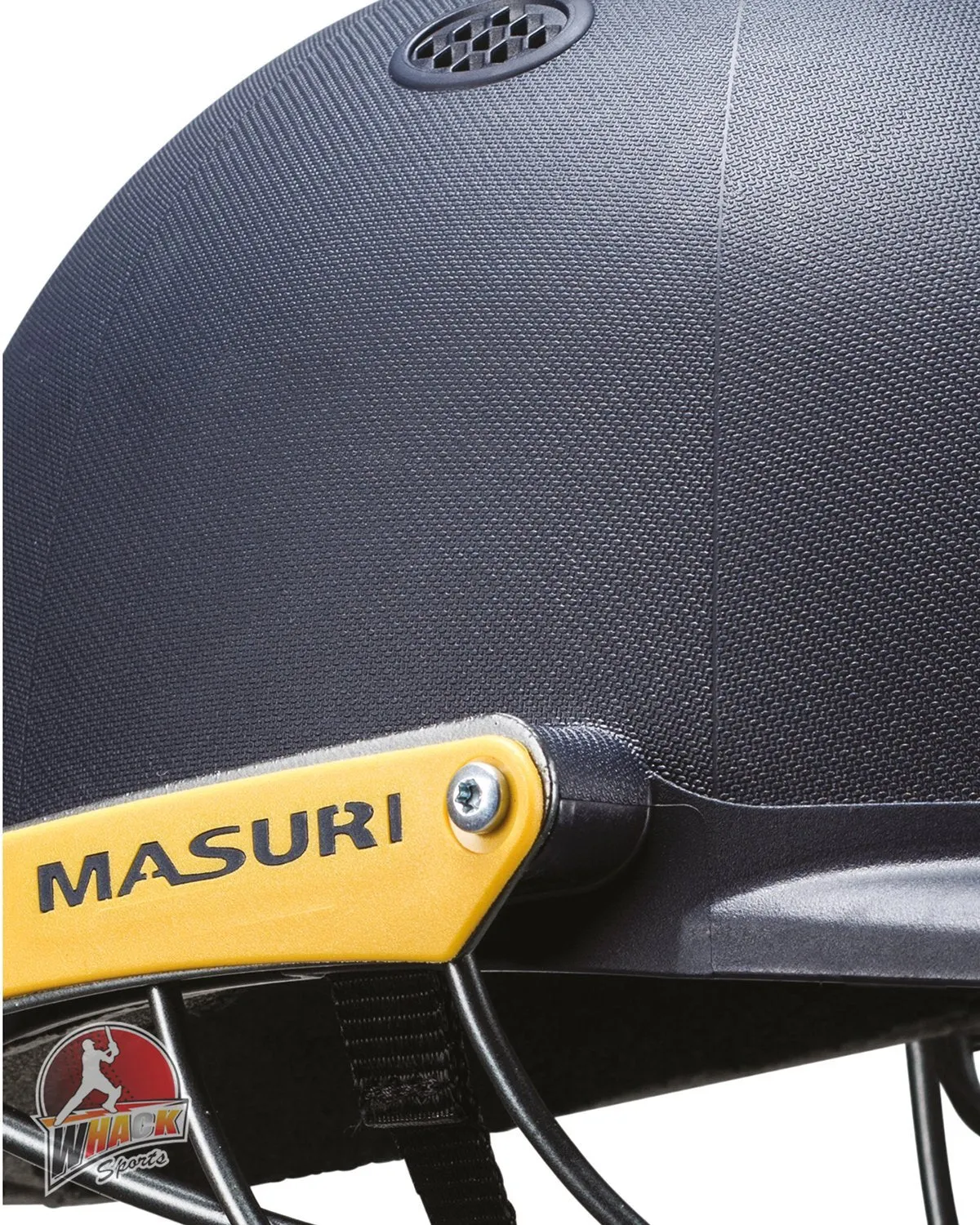 Masuri C Line Stainless Steel Cricket Batting Helmet - Black - Senior