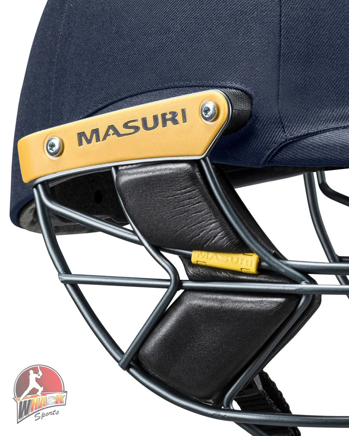 Masuri E Line Stainless Steel Cricket Batting Helmet - Green - Senior