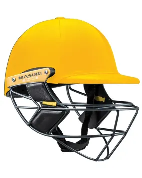 Masuri E Line Titanium Cricket Batting Helmet - Yellow - Senior