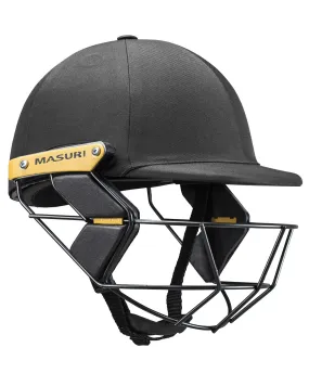 Masuri T Line Stainless Steel Cricket Batting Helmet - Black - Youth