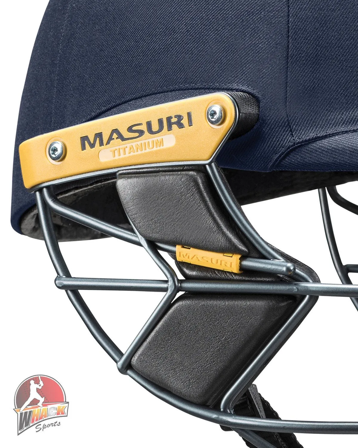 Masuri T Line Titanium Cricket Batting Helmet - Yellow - Senior