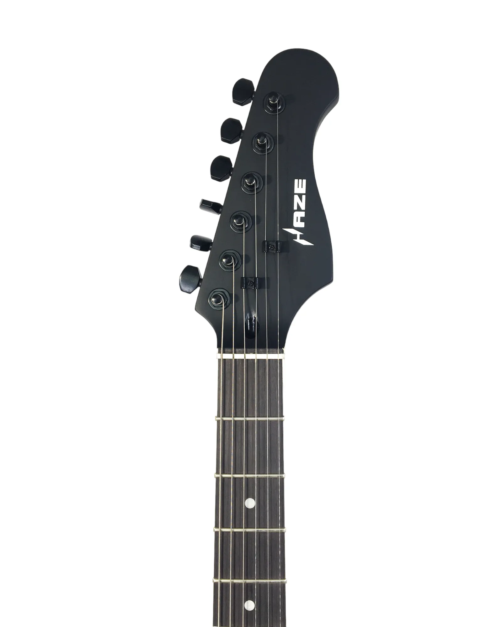 Midnight Muse: Haze Semi-Hollow M-90 Pickup HTL Electric Guitar- Black HSE501BK