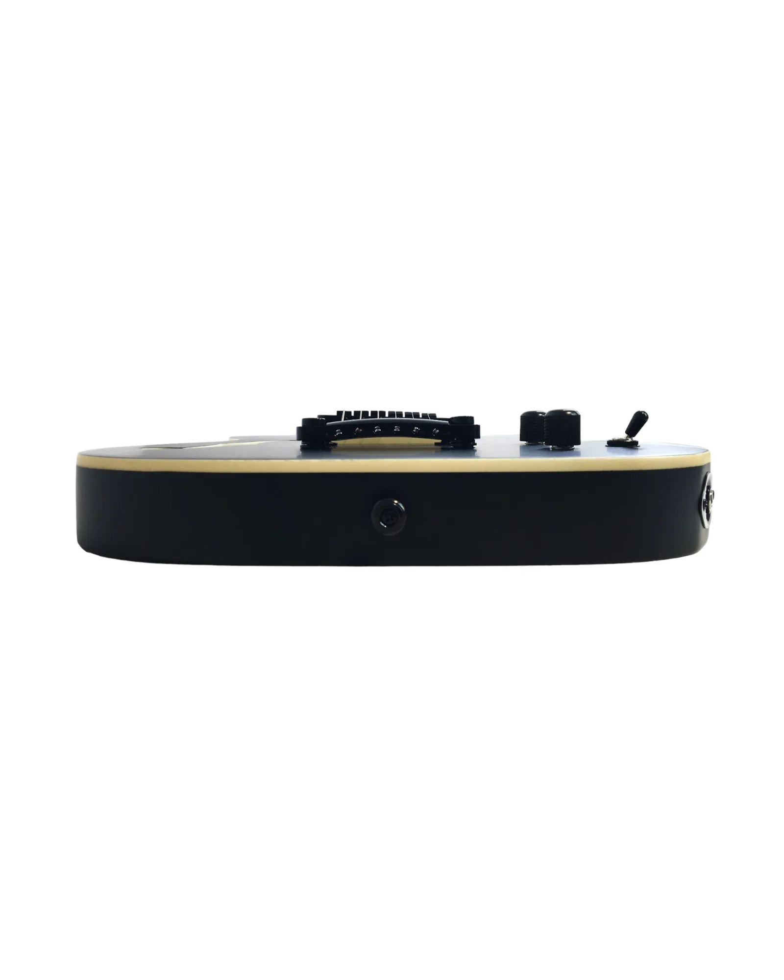 Midnight Muse: Haze Semi-Hollow M-90 Pickup HTL Electric Guitar- Black HSE501BK