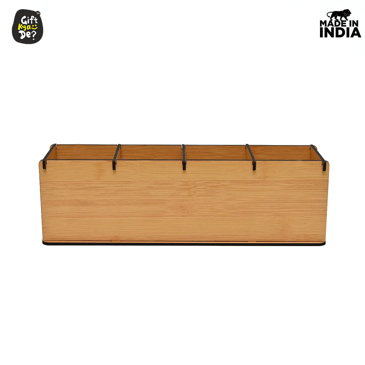 Motivational Desk Organizer | 4 Compartments | Desk Accessories