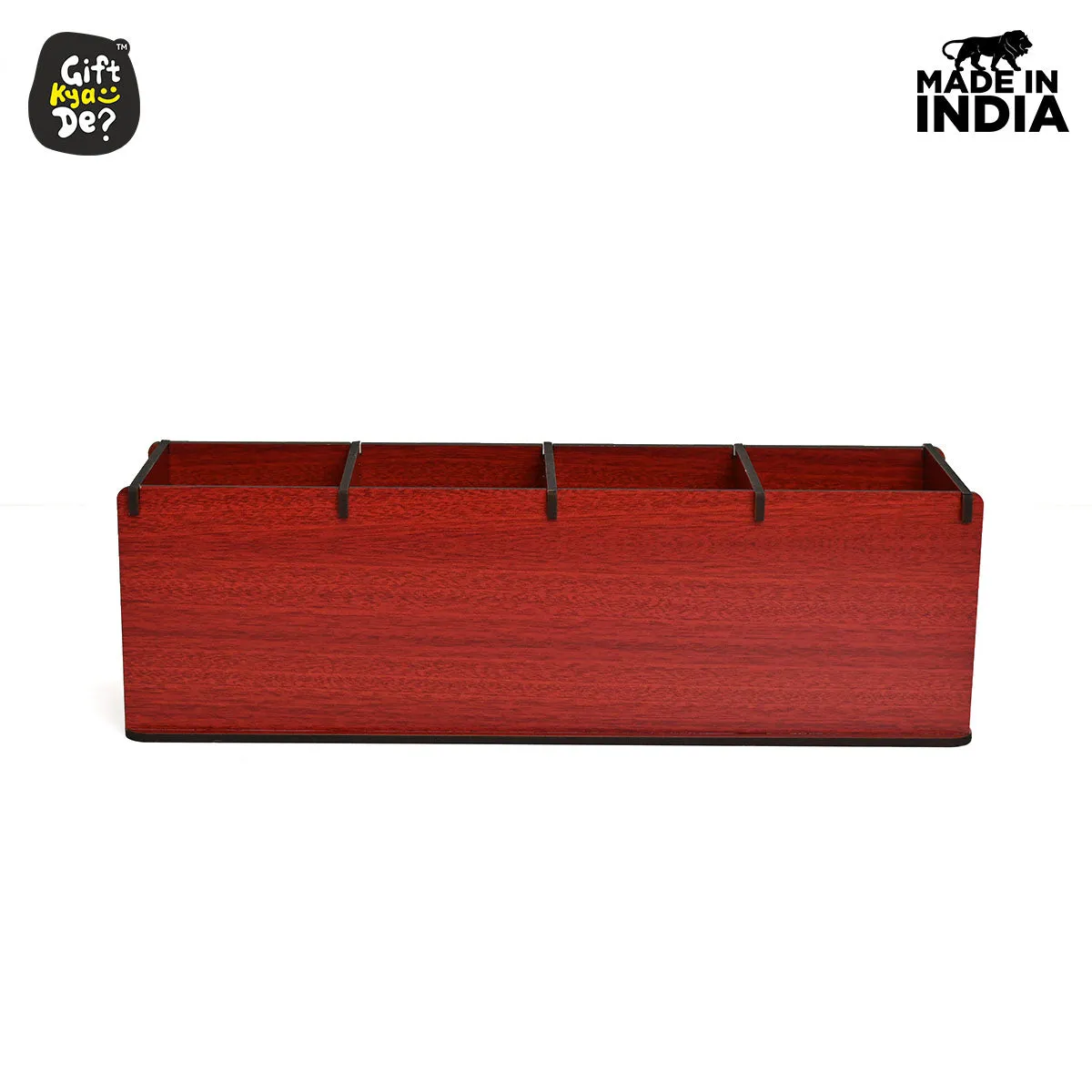 Motivational Desk Organizer | 4 Compartments | Desk Accessories