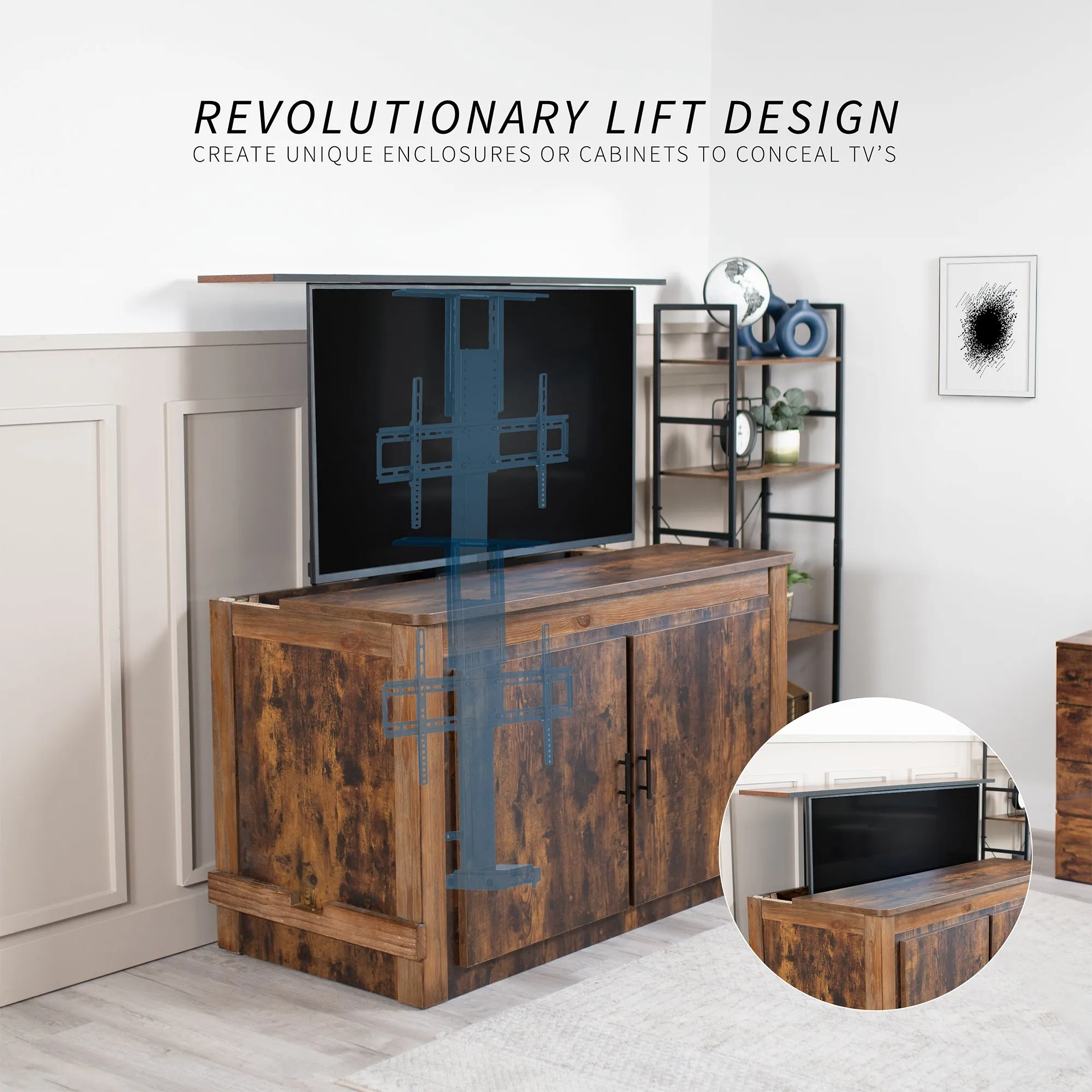Motorized TV Stand for 32" to 65" TVs