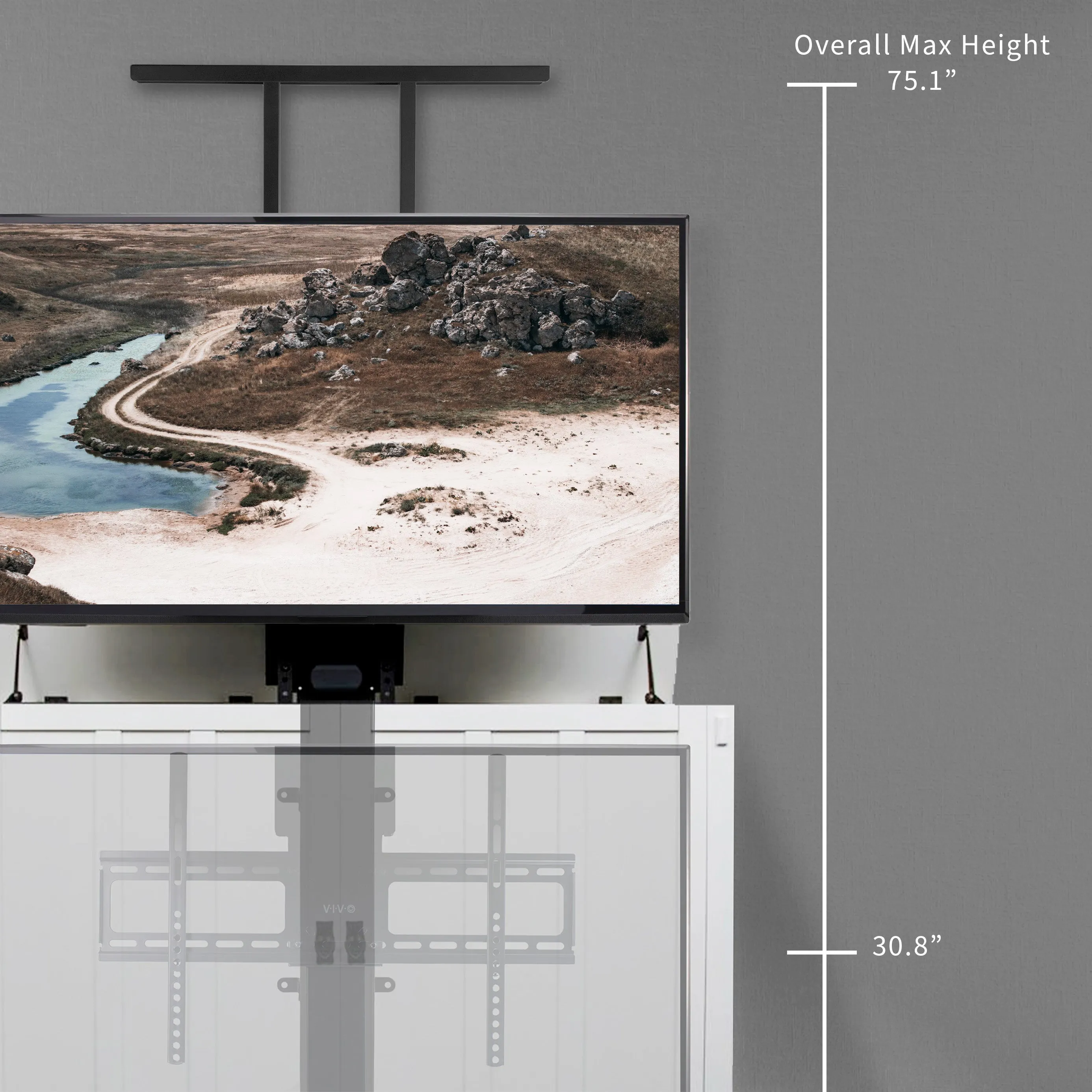 Motorized TV Stand for 32" to 65" TVs