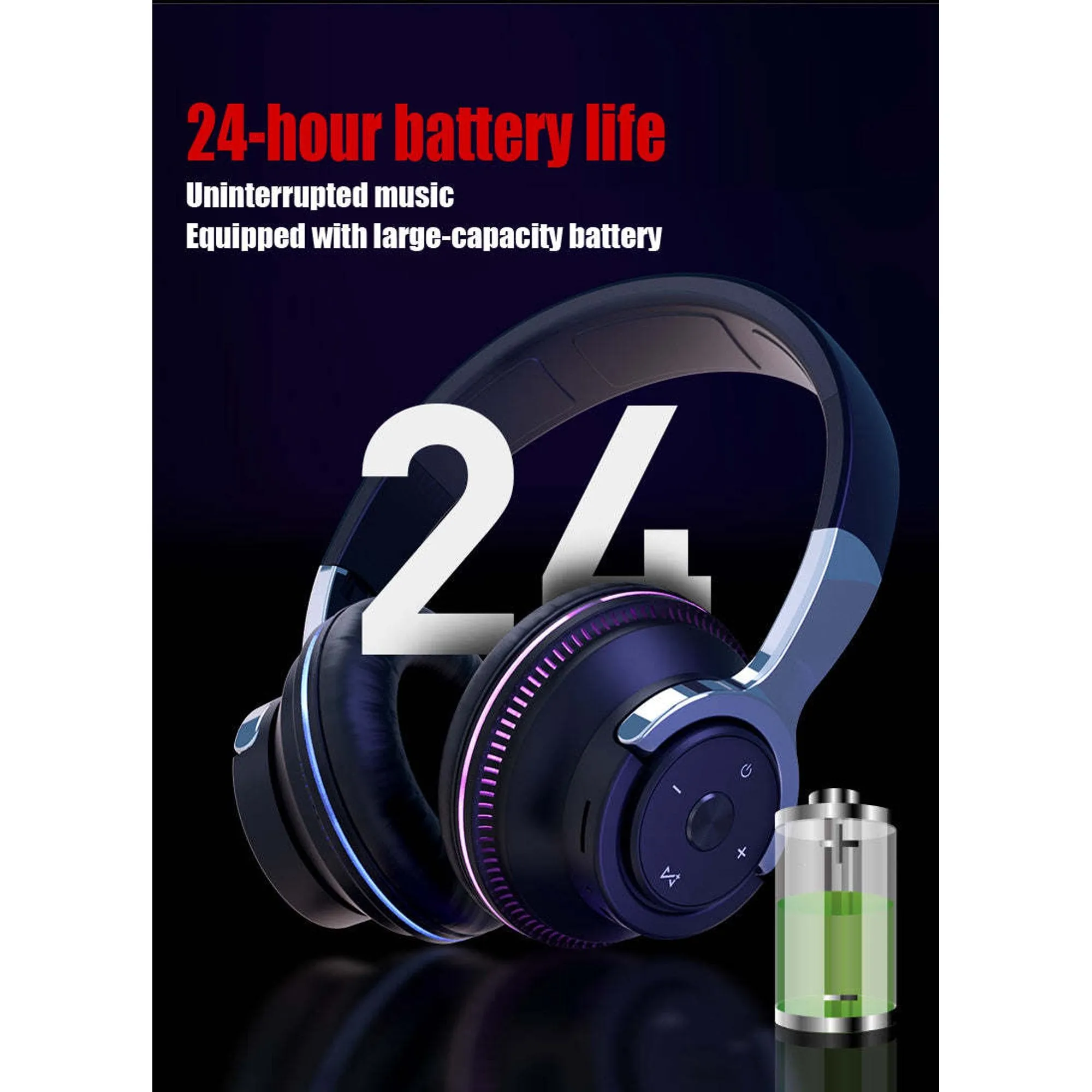 Ninja Dragon Wireless Light Changing Bluetooth Gaming Headset