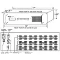 NTI SM-32x16-15V-LCD 32x16 VGA Video Matrix Switcher