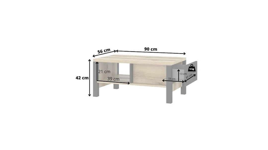 Olin 99 Coffee Table 90cm