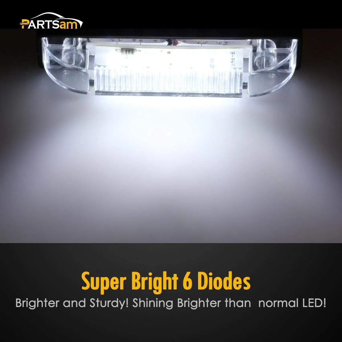 Partsam 4" Ultra-Thin-Line LED Utility Light Bar