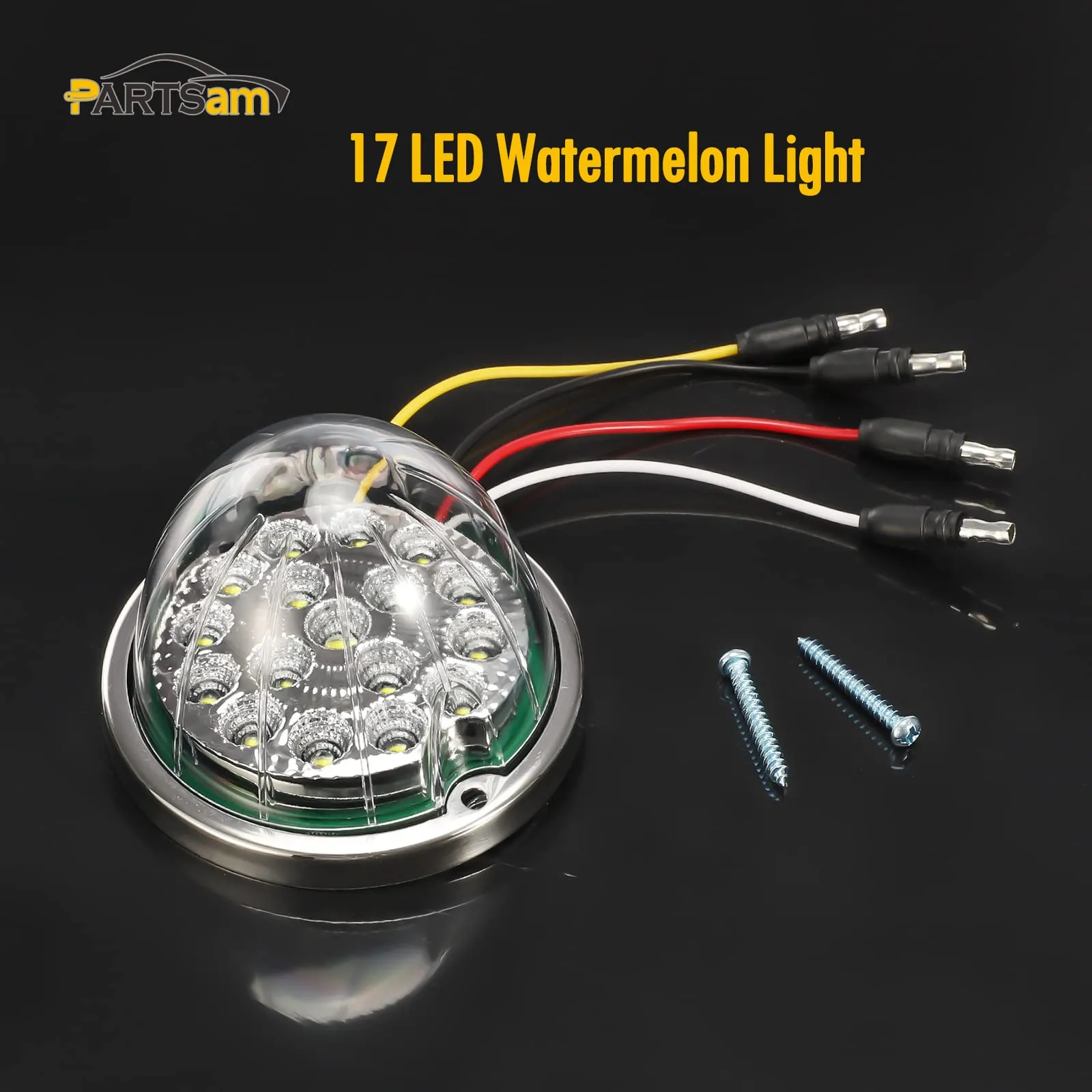 Partsam Led Watermelon Light for Semi Truck Freightliner Kenworth Peterbilt