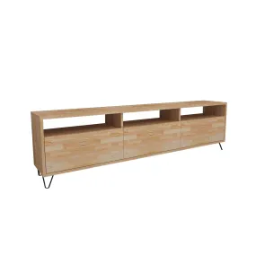 Pine Wood Metal Handmade TV Stand and Media Console for TVs up to 77" Oliver