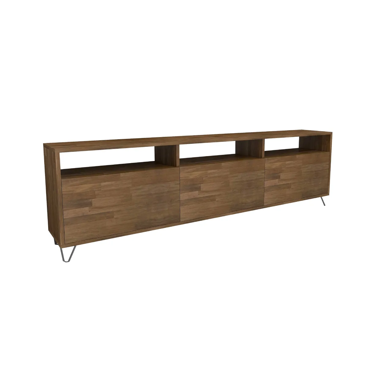 Pine Wood Metal Handmade TV Stand and Media Console for TVs up to 77" Oliver