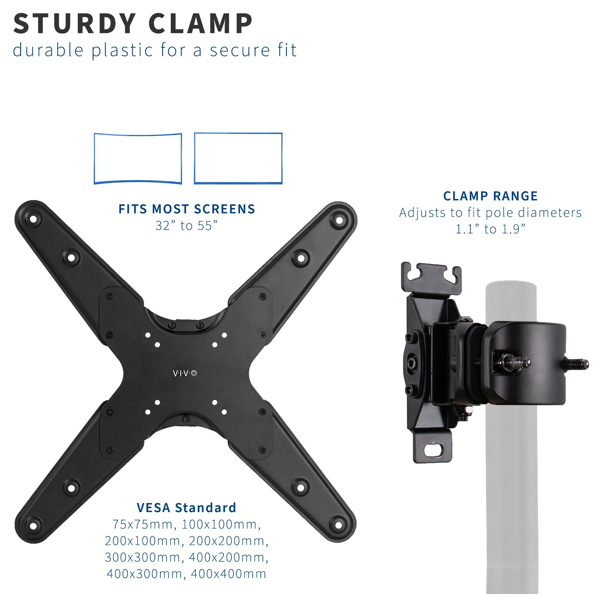 Pole Mount Bracket for 32" to 55" TVs