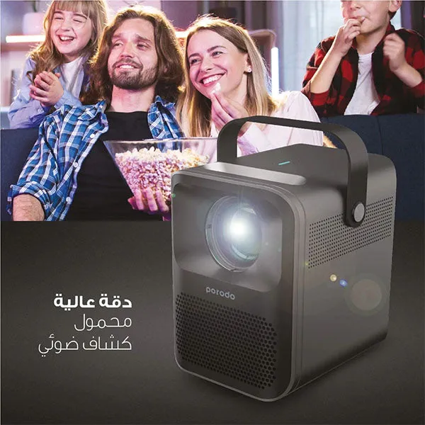 Porodo Lifestyle Full HD Portable Projector Black