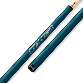 Predator 52" Blue Turquoise Shorty Sport Pool Cue - No Wrap