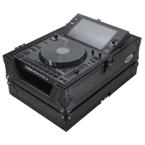 ProX XS-CDBL Flight Case for Pioneer CDJ-3000 DJS-1000 Denon SC6000 PRIME Large Format CD-Media Player Black on Black