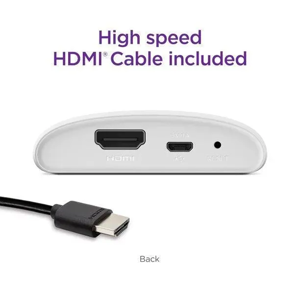 Roku LE HD Streaming Media Player with High Speed HDMI Cable and Simple Remote