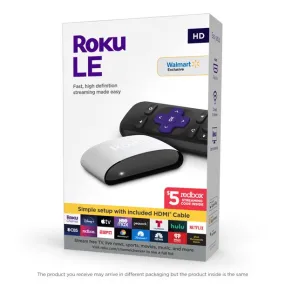 Roku LE HD Streaming Media Player with High Speed HDMI Cable