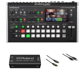 Roland V-8HD Complete 8-Channel HD Video Switcher Bundle for Seamless Livestreaming