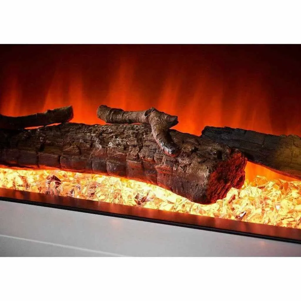 Rome 86 Inch Media Wall Fireplace Package