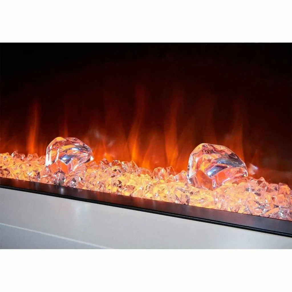 Rome 86 Inch Media Wall Fireplace Package