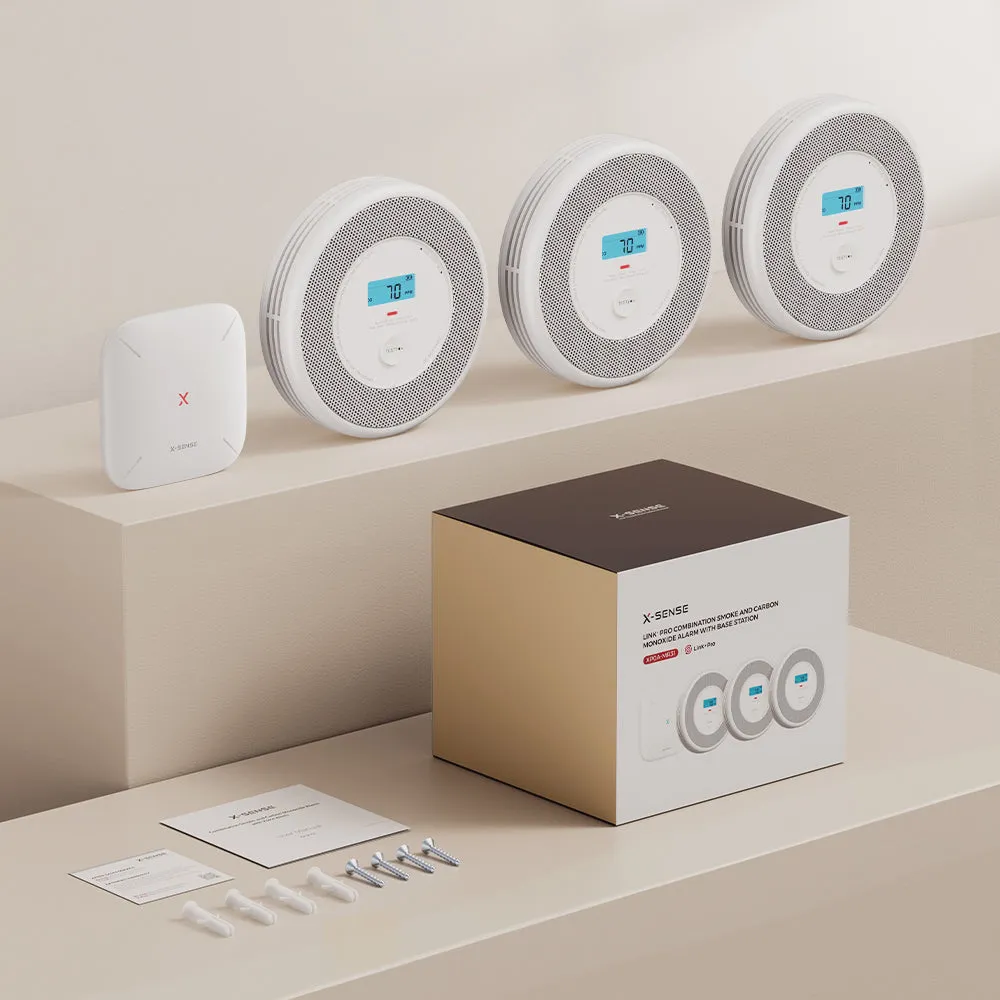 Smart Interlinked Smoke & Carbon Monoxide Alarm Combo Detector with Voice Alerts| X-Sense XP0A-MR, XP0A-MR31