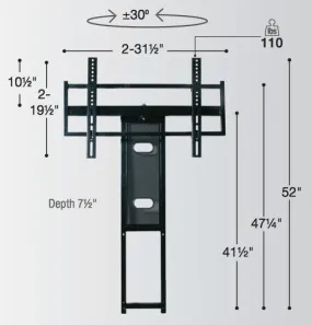Sonora 173PEN Attachable TV Mount for Stand