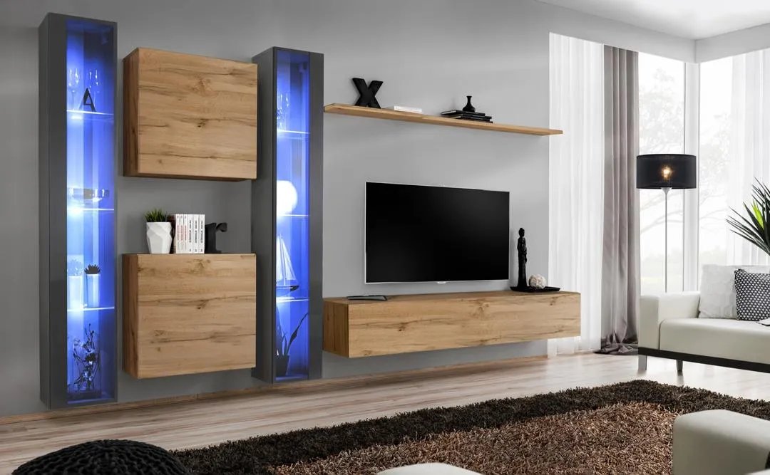 Switch XVI Entertainment Unit For TVs Up To 75"