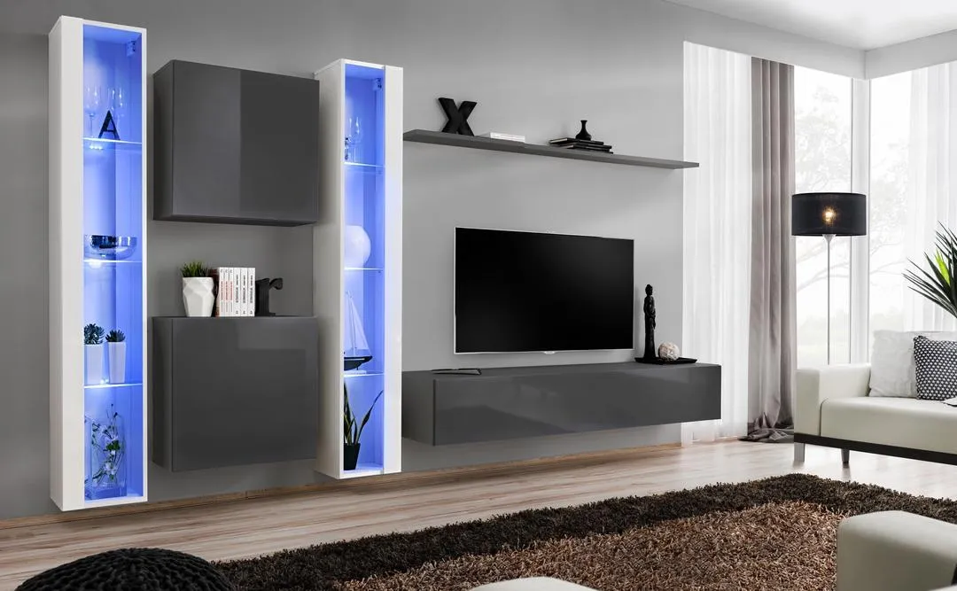 Switch XVI Entertainment Unit For TVs Up To 75"