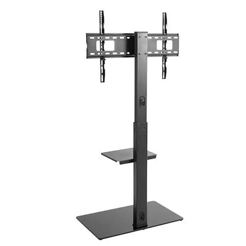 TV Floor Stand With Single Shelf - SH 18FS (Fits Most 37" ~ 70" Screen, Weight Capacity 40kg)
