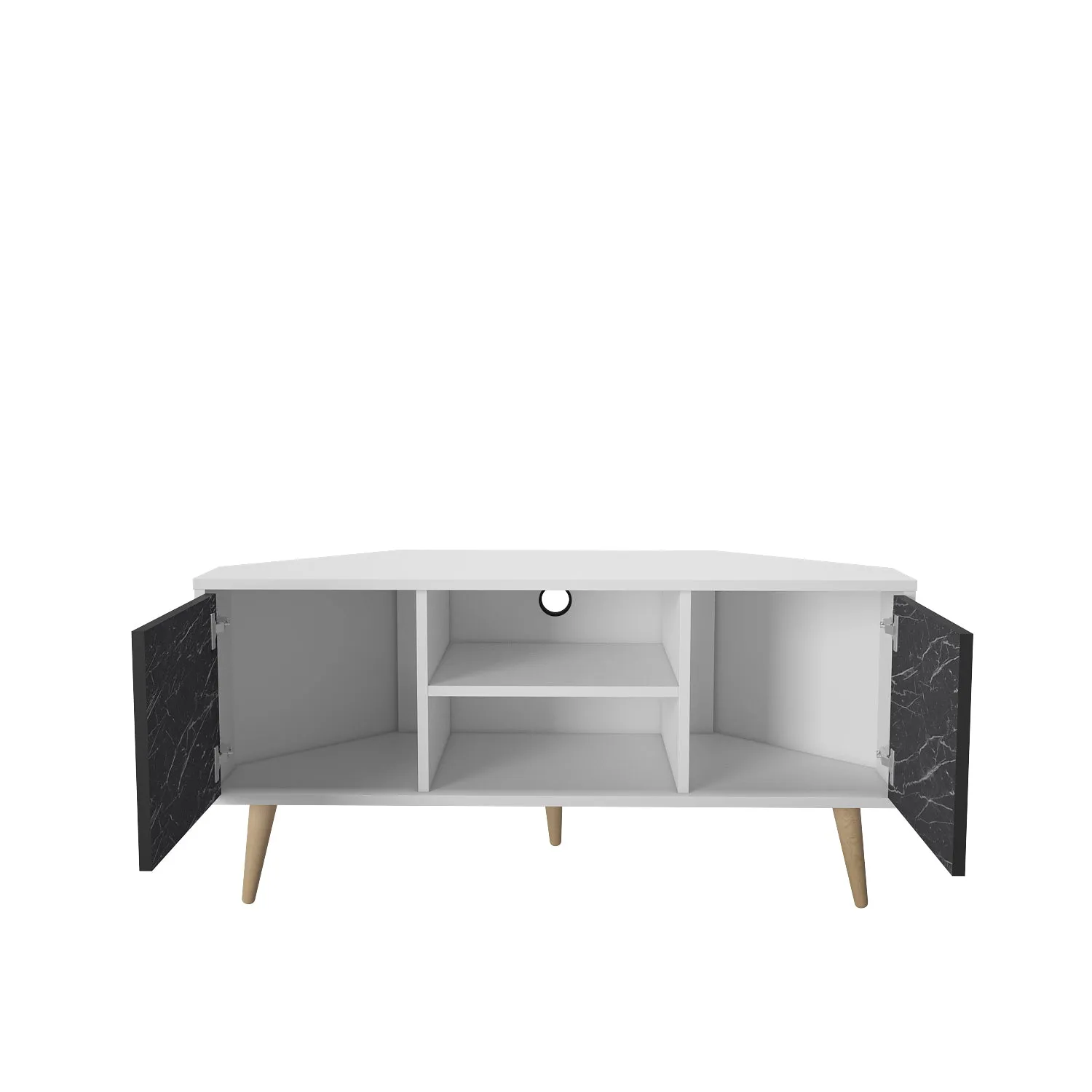 Tv Stand Lesson White&Bendire -LSS47TS01