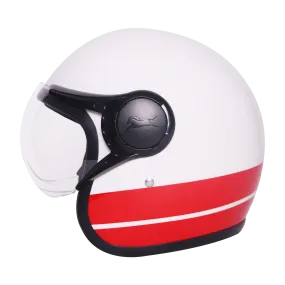TVS J110 Half Face Helmet, Meteor Red Gloss