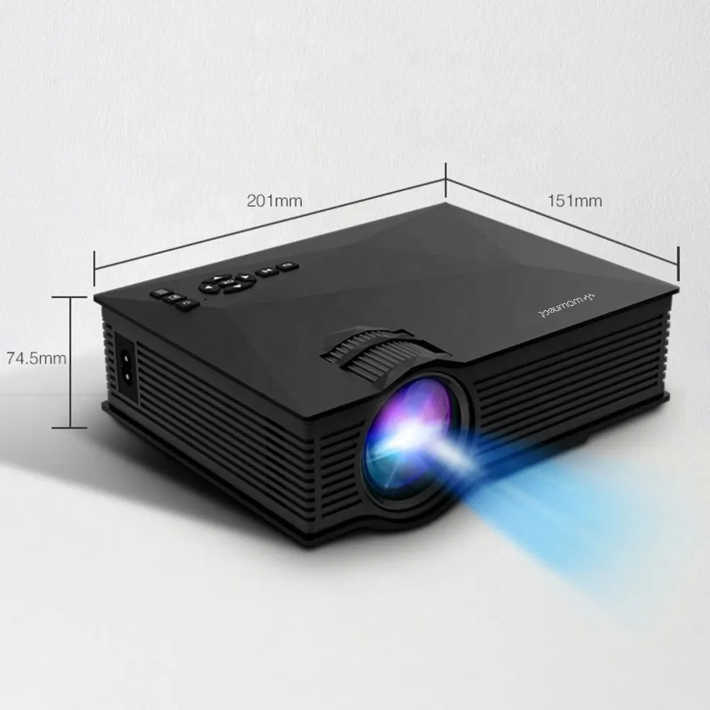 Unic UC68H Multimedia Home Theater Projector 2400 Lumens HD 1080P Projector with Airplay Miracast 3D Wireless Mobile Mirroring
